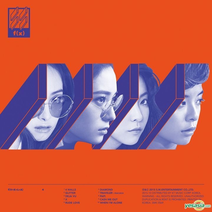 YESASIA: f(x) Vol. 4 - 4 Walls (Random Version) + 3 Posters