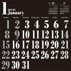 BLACK 2023年掛牆月曆 (日本版)