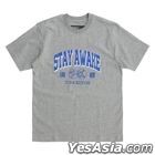 STAY AWAKE 灰色TEE (Size S)
