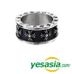 G-Dragon & Vixx Style - Black Peace Hearts Ring (Cross) (US Size: 11 - 11 1/2)