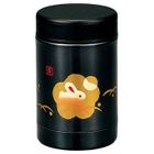 Hakoya Stainless Food Pot Kuro Hanko Usagi