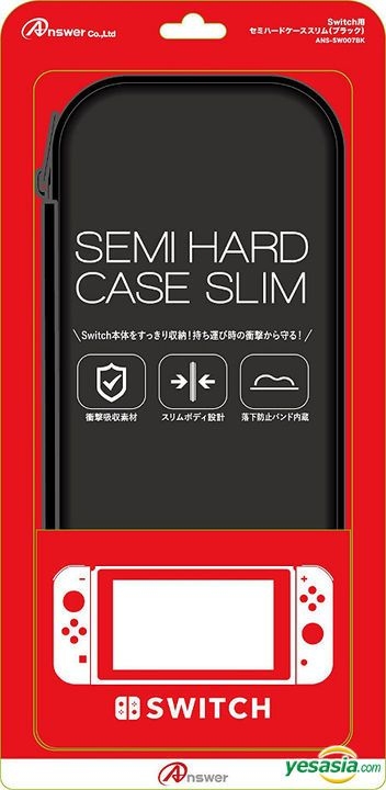 YESASIA: Nintendo SWITCH Semi Hard Case Slim (Black) (Japan Version ...