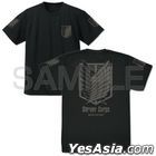 Attack on Titan : Survey Corps Dry T-Shirt (BLACK) (Size:S)
