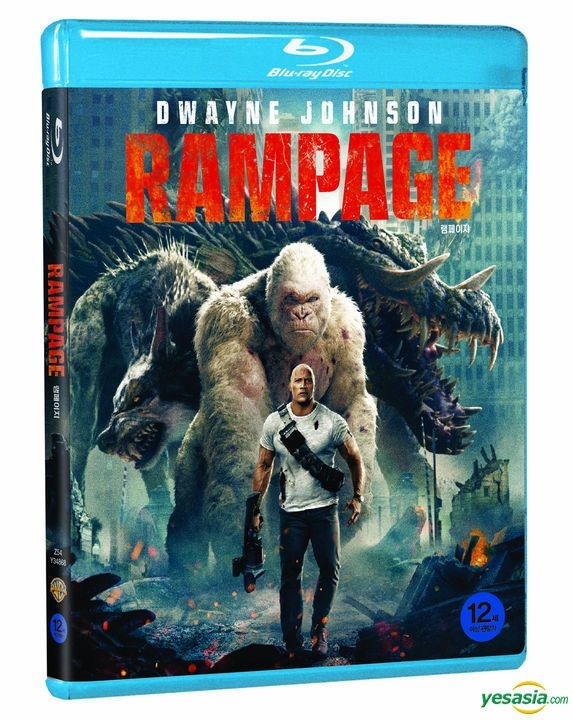 YESASIA Rampage (Bluray) (Korea Version) Bluray Dwayne Johnson