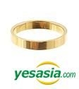 Jang Keun Suk Style - Simple Step Ring (Gold) (US Size: 5 - 5 1/2)