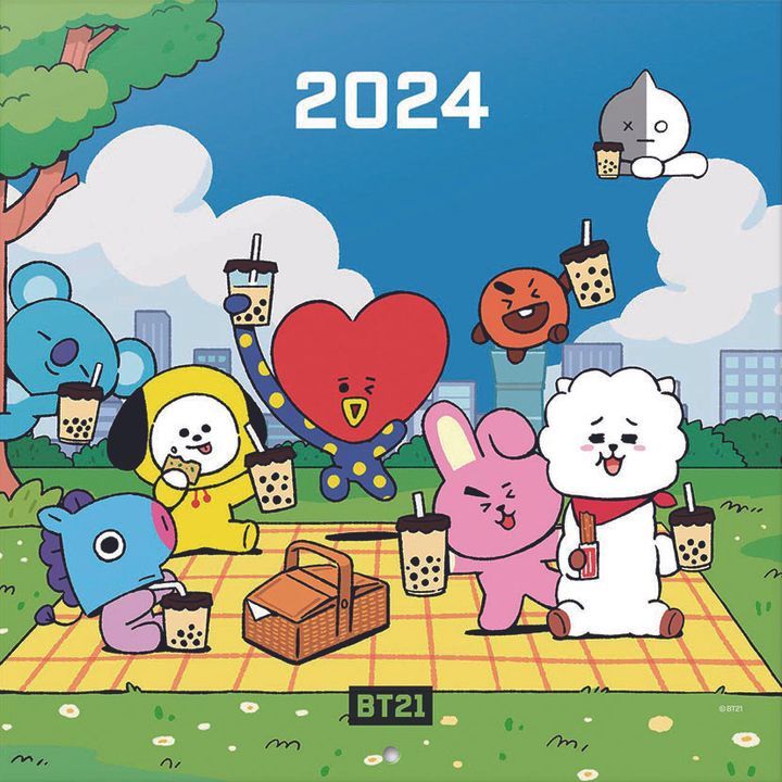 YESASIA BT21 2024 Calendar CALENDAR,PHOTO/POSTER Japanese