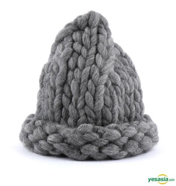 YESASIA: Korean Actress Style - Loopy Mango Beanie (Handmade) (Gray ...