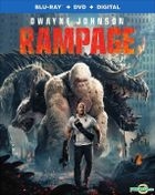 Rampage (2018) (Blu-ray + DVD + Digital) (US Version)