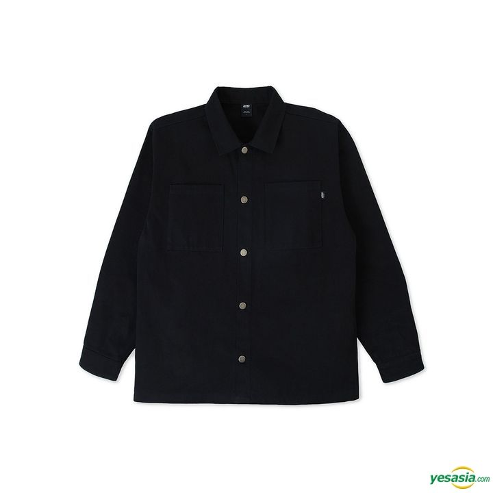 YESASIA: Astro Stuffs - Oversized Cotton Jacket (Black) (Size S