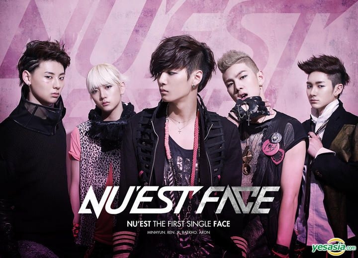 YESASIA: NU'EST 1st Single - Face (サイン入りCD) (限定版) + 筒入り