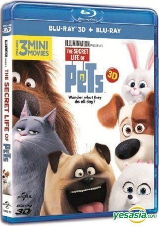 YESASIA: The Secret Life of Pets (2016) (Blu-ray) (3D + 2D) (Hong Kong ...