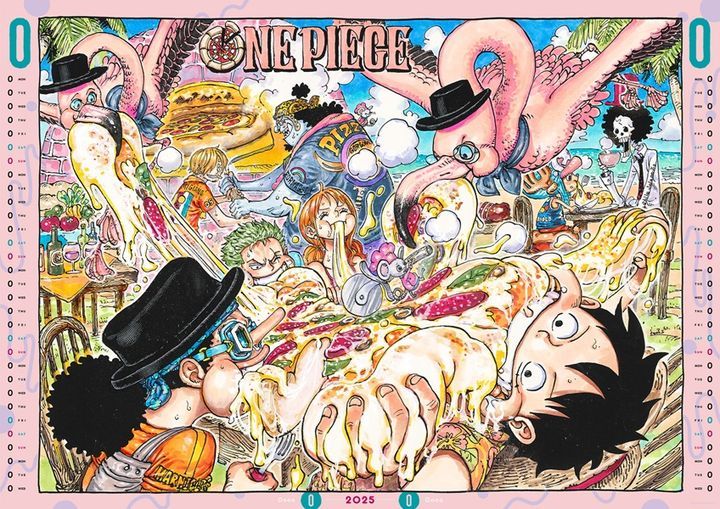 YESASIA ONE PIECE 海賊王 2025年大型月曆 (漫畫版) (日本版) 掛曆,海報/寫真集 尾田榮一郎 日本明星