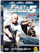 Fast & Furious 5 : Fast Five (DVD) (2-Disc) (First Press Limited Edition) (Korea Version)