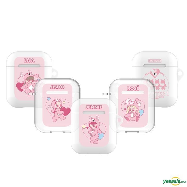 YESASIA BLACKPINK Character AirPods Case (Clear) (Blackpink) Celebrity