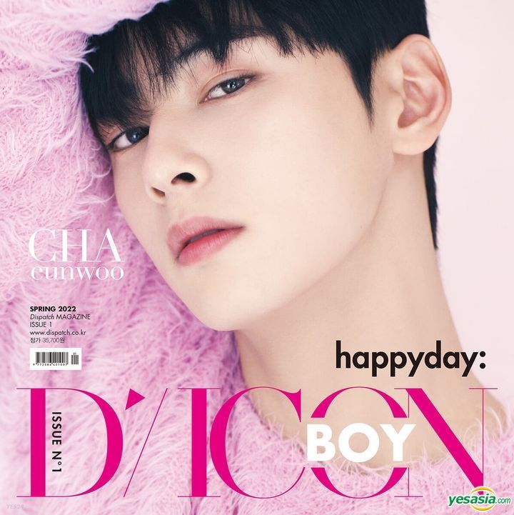 YESASIA D ICON BOY Issue No.1 Cha Eun Woo happyday A type PHOTO