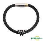Winner Style - Leather Rope Bracelet (Pendant Type - Large / Black)