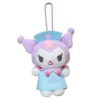 Sanrio Kuromi (護士造型) 毛公仔吊飾/鑰匙扣 (淺藍色)