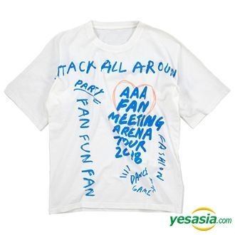 Yesasia a Fan Meeting Arena Tour 18 Fan Fun Fan T Shirt White S Groups Photo Poster a Avex Group Free Shipping North America Site