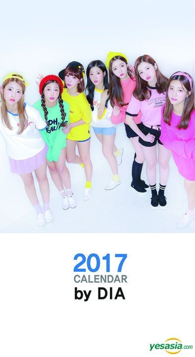 Yesasia Dia 17 Wall Calendar グループ ギフト 女性アーティスト 写真集 ポスター カレンダー Dia 韓国のグッズ 無料配送 北米サイト