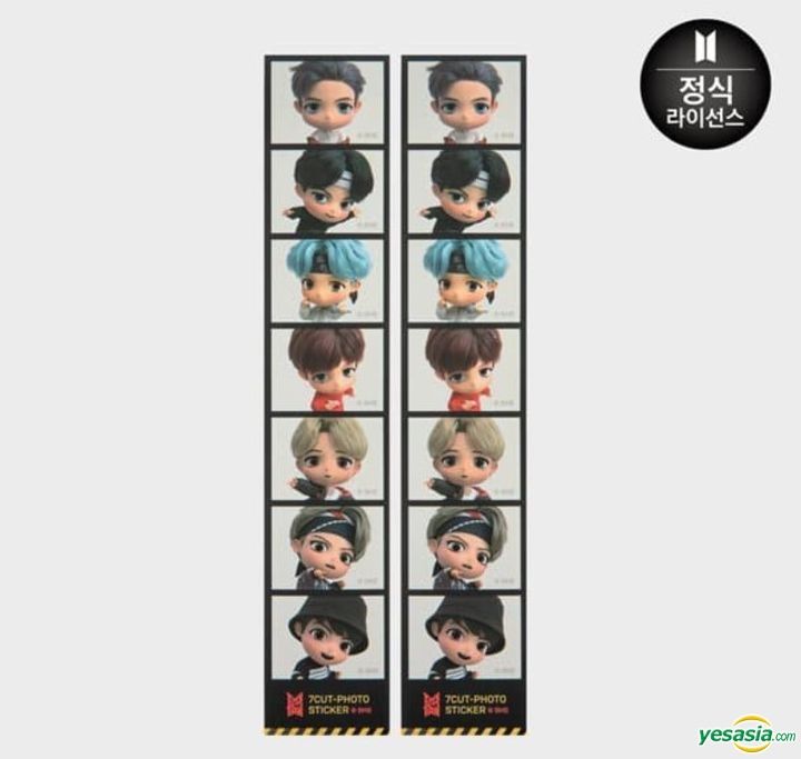 YESASIA: [BTS] TinyTAN 7 Cuts Photo Sticker MIC Drop MALE STARS ...