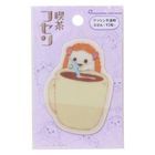 Iwasaki Yushi Series Translucent Sticky Note (Coffee & Hedgehog)