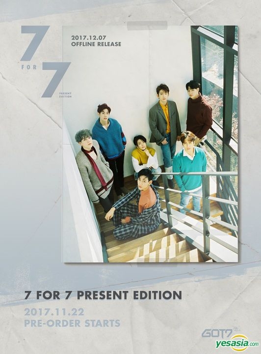 GOT7 Mini Album 7 for 7 PRESENT EDITION Bambam Type-A Photo Card K-POP 20 