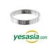 Jang Keun Suk Style - Simple Step Ring (Silver) (US Size: 6 - 6 1/2)