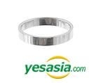 Jang Keun Suk Style - Simple Step Ring (Silver) (US Size: 6 - 6 1/2)