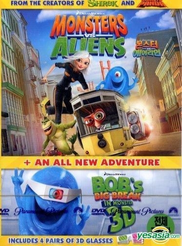 YESASIA: Monsters vs. Aliens (DVD) (2-Disc) (Korea Version) DVD -  Animation, Dream Works Int - Anime in Korean - Free Shipping - North  America Site