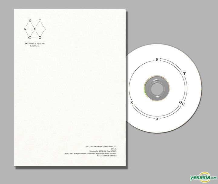 EXO Vol.3 EX'ACT ポスター YESASIA: EXO Vol. 3 - Ex'act (Korean Version) (Lucky One Version