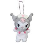 Sanrio Kuromi (護士造型) 毛公仔吊飾/鑰匙扣 (白色)