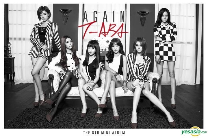 YESASIA: T-ara Mini Album Vol. 8 - Again + Poster in Tube Music