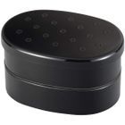 Japanese Style Oval Lunch Box 420ml (Black)