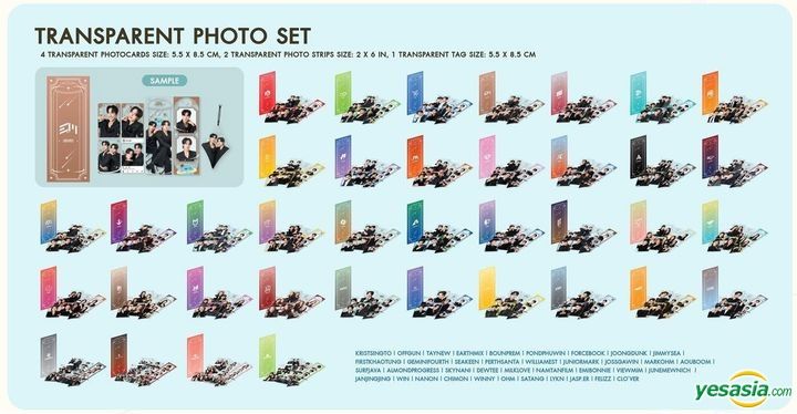 YESASIA: 2026 GMMTV Pop Up Store in Taipei : Transparent Photo Set
