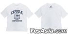Dragon Ball : Capsule Corporation Big Silhouette T-Shirt (White) (Size:L)