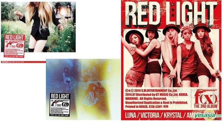 YESASIA: f(x) Vol. 3 - Red Light (Random Version) + 2 Posters in