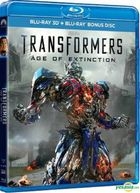 Transformers: Age of Extinction (2014) (3D Blu-ray + Bonus Disc) (Hong Kong Version)