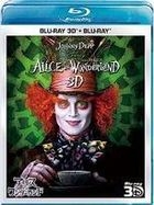 Alice in Wonderland 3D Set (3D Blu-ray + Blu-ray) (Blu-ray) (Japan Version)