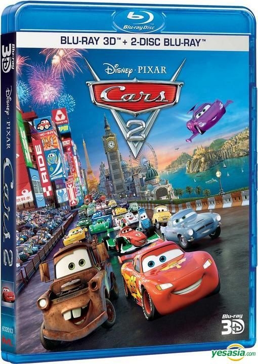 YESASIA: Cars 2 (2011) (Bluray) (2D + 3D) (3-Disc Combo Pack