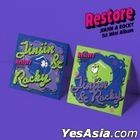 Astro: Jinjin & Rocky Mini Album Vol. 1 - Restore (Staycation + Vacation Version) + 2 Posters in Tube (Staycation + Vacation Version)