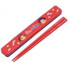 Pekochan Chopsticks with Case 18cm