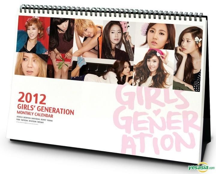 YESASIA: Girls' Generation - 2012 Official Desk Calendar Celebrity