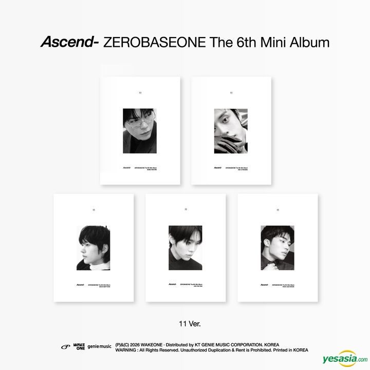 YESASIA: ZEROBASEONE Mini Album Vol. 6 - Ascend- (11 Version) (Set