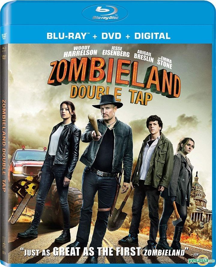 YESASIA Zombieland Double Tap 2019 Blu ray DVD Digital