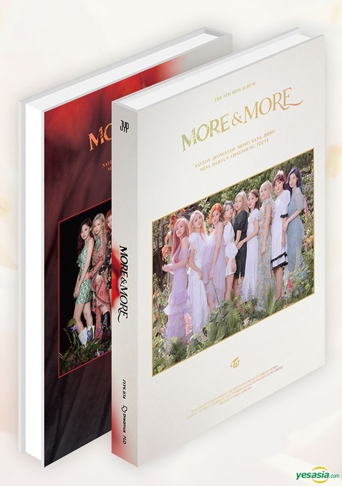 More & More B ver. TWICE 9th Mini Album Album+Folded Poster+Extra Photocards Set 