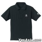 The Super Dimension Fortress Macross : Roy Focker Embroidery Polo-Shirt (Black) (Size:M)