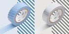 mt Masking Tape : mt 2P Stripe Light Blue x Silver