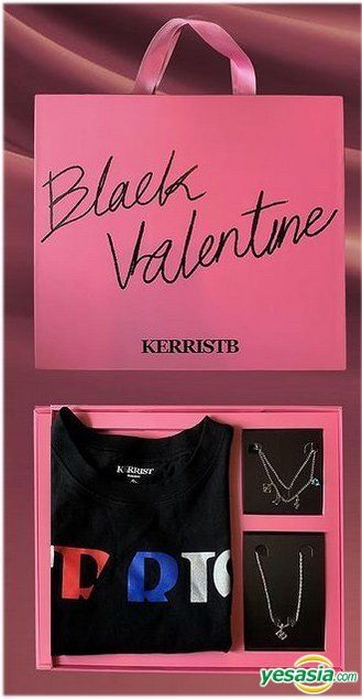 YESASIA: Kerrist - Black Valentine Set Pink Box (Black T-Shirt