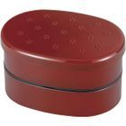 Japanese Style Oval Lunch Box 420ml (Red)