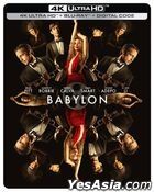 Babylon (2022) (4K Ultra HD + Blu-ray + Digital Code) (Steelbook) (US Version)